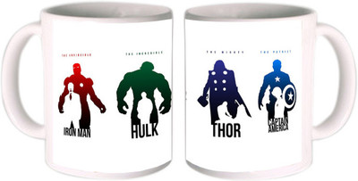 25% OFF on Shopkeeda Super Heros Ceramic Mug 350 ml