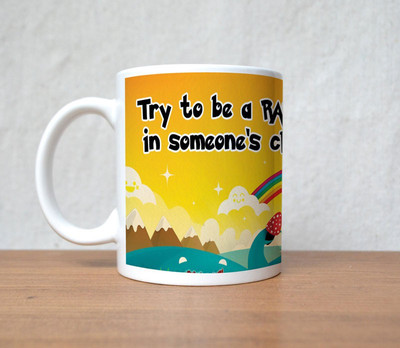 60% OFF on StyBuzz Rainbow in Someones Cloud Porcelain Mug 300 ml 60% OFF on StyBuzz Rainbow in Someones Cloud Porcelain Mug 300 ml