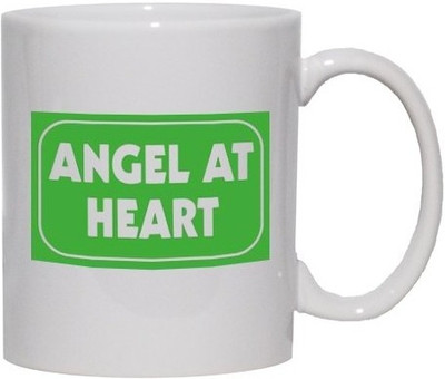 40% OFF on Teeskart Angel At Heart Porcelain Mug 300 ml