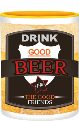 41% OFF on Refeel Gifts Drink Good Bear With Good Friends Sd-294 Unbreakable Plastic Mug 325 ml