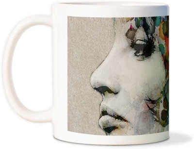87% OFF on AMY Beauty Art Lady Colorful Ceramic Mug