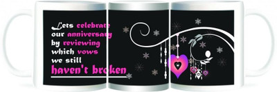 50% OFF on Refeel Gifts Lets Celebrate Our Anniversary Ceramic Mug 325 ml
