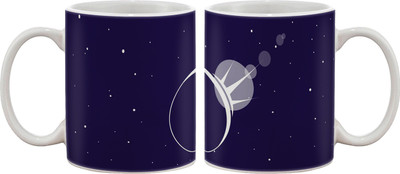15% OFF on Artifa Lunar Eclipse Artistic Porcelain, Ceramic Mug 350 ml