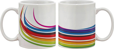 15% OFF on Artifa Colourful Track Porcelain, Ceramic Mug 350 ml 15% OFF on Artifa Colourful Track Porcelain, Ceramic Mug 350 ml