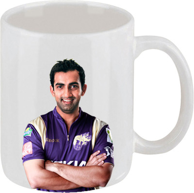 28% OFF on Ellicon C156 Gautam Gambhir Coffee Ceramic Mug 325 ml