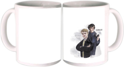 25% OFF on Shopkeeda Amazing Sherlock Holmes Ceramic Mug 350 ml