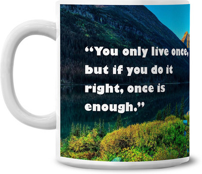 50% OFF on Lovely Collection Quote of Life Ceramic Mug 50% OFF on Lovely Collection Quote of Life Ceramic Mug