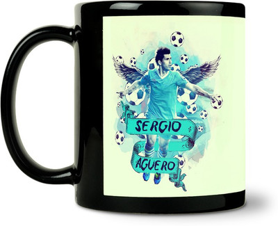 36% OFF on ShopMantra Sergio Ag?Ero Argentina Football Ceramic Mug 300 ml