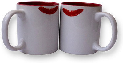 Stupid Intelligent Si00d, Lip Ceramic Mug 5.5 ml, Pack of 2 Stupid Intelligent Si00d, Lip Ceramic Mug 5.5 ml, Pack of 2