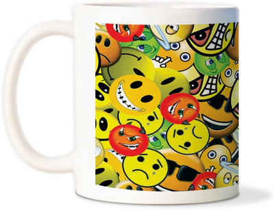 75% OFF on AMY Smiley Emotions Coffee Ceramic Mug