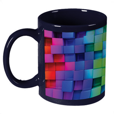 56% OFF on Amy Colorful Blocks Dark Blue Ceramic Mug 330 ml 56% OFF on Amy Colorful Blocks Dark Blue Ceramic Mug 330 ml