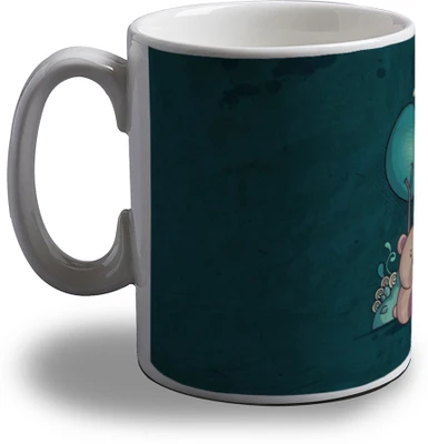 15% OFF on Artifa Panda Love Porcelain, Ceramic Mug 350 ml