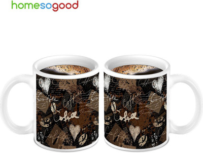 45% OFF on HomeSoGood Classic Design Coffee 2 Mugs Ceramic Mug 280 ml, Pack of 2 45% OFF on HomeSoGood Classic Design Coffee 2 Mugs Ceramic Mug 280 ml, Pack of 2