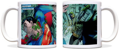 69% OFF on ShopMantra Superman vs Batman Black Ceramic Mug 300 ml