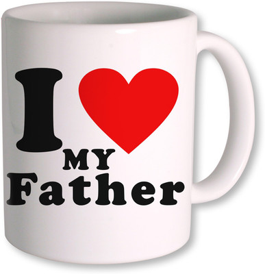 50% OFF on Photogiftsindia I Love Father Ceramic Mug 350 g
