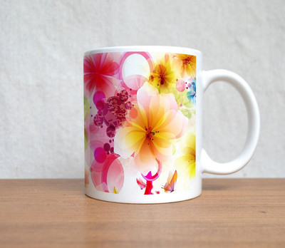 60% OFF on StyBuzz Colorful Flower Abstract Porcelain Mug 300 ml 60% OFF on StyBuzz Colorful Flower Abstract Porcelain Mug 300 ml