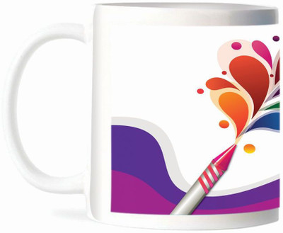 Refeel Gifts Colours Of Joy-Happy Holi Ceramic Mug 325 ml