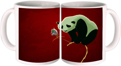 25% OFF on Shopkeeda Awesome Panda Ceramic Mug 350 ml