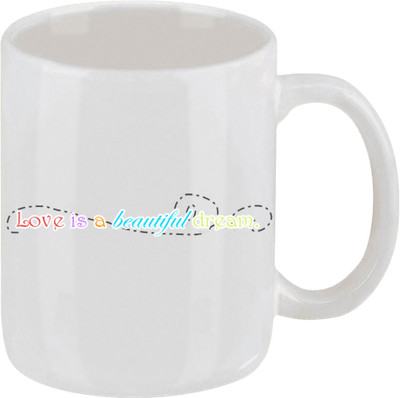 16% OFF on Ellicon Love Is Beautiful Dreams Ceramic Mug