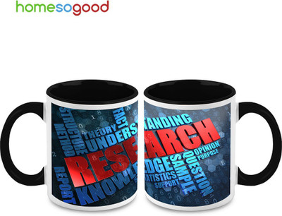 37% OFF on HomeSoGood Research And Development Ceramic Mug 325 ml, Pack of 2 37% OFF on HomeSoGood Research And Development Ceramic Mug 325 ml, Pack of 2