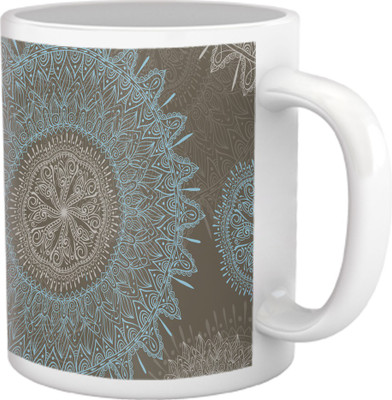 50% OFF on Tiedribbons Kinda Sexy_Modern Geometric_Steamy Vintage Rose Pattern Ceramic Mug 325 ml