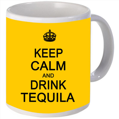 Snoogg Keep Calm and Drink Tequila Porcelain Bone China Coffee Ceramic Mug Snoogg Keep Calm and Drink Tequila Porcelain Bone China Coffee Ceramic Mug
