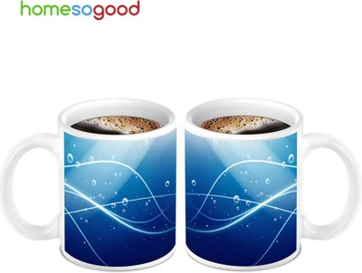 45% OFF on HomeSoGood Bubbles Designed Pattern Ceramic Mug 280 ml, Pack of 2
