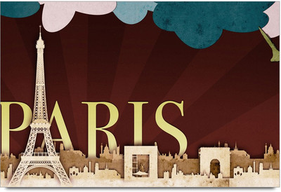 75% OFF on Paris Paper Print