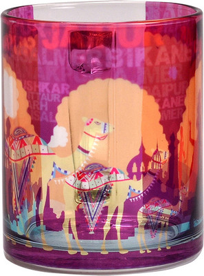 The Elephant Company Glass Rajasthan Camel Glass Mug 180 ml The Elephant Company Glass Rajasthan Camel Glass Mug 180 ml