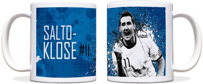60% OFF on ShopMantra Miroslav Klose Footballer Black Ceramic Mug 300 ml