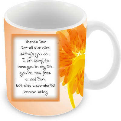 10% OFF on Everyday Gifts Thanks Son Ceramic Mug 325 ml