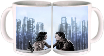 25% OFF on Shopkeeda Romantic Couple Ceramic Mug 350 ml