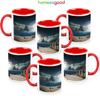 41% OFF on HomeSoGood The Borders Of Heaven Pack Of 6 Ceramic Mug 325 ml, Pack of 6 41% OFF on HomeSoGood The Borders Of Heaven Pack Of 6 Ceramic Mug 325 ml, Pack of 6