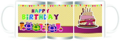 50% OFF on Refeel Gifts Happy Birthday Ceramic Mug 325 ml 50% OFF on Refeel Gifts Happy Birthday Ceramic Mug 325 ml