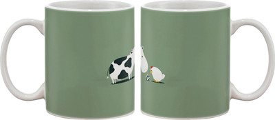 Artifa Cow Hen And Egg Porcelain, Ceramic Mug 350 ml Artifa Cow Hen And Egg Porcelain, Ceramic Mug 350 ml