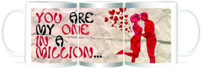 50% OFF on Refeel Gifts You are One in a Million - Love Ceramic Mug 325 ml