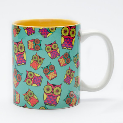 50% OFF on India Circus Peeking Owls Ceramic Mug