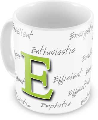 10% OFF on Everyday Gifts Happy Birthday Gift For Starting Letter E Ceramic Mug