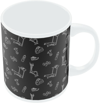 18% OFF on PosterGuy Graphic Black Workout Ceramic Mug 300 ml 18% OFF on PosterGuy Graphic Black Workout Ceramic Mug 300 ml