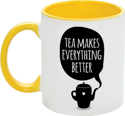 52% OFF on Fashion Envoy Tea Makes Everything Better Inner with Handle Ceramic Mug