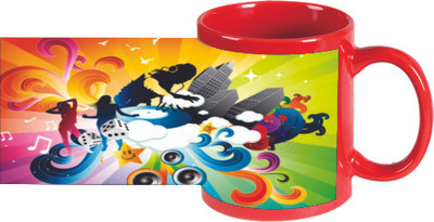 46% OFF on Printland DJ Let The Music Play PMMGN00741 Ceramic Mug