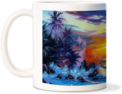AMY Sun Shine Beach Side Ceramic Mug AMY Sun Shine Beach Side Ceramic Mug