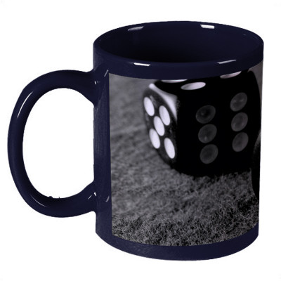 56% OFF on Amy Three Dices Ceramic Mug