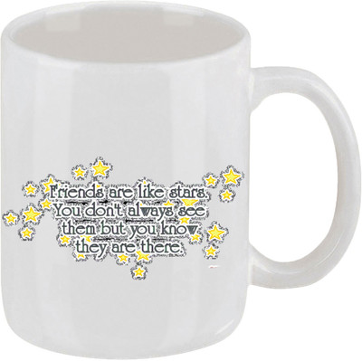 16% OFF on Ellicon 209 Friends Are Like Stars Ceramic Mug