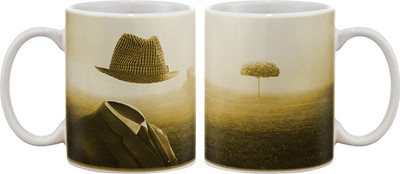 15% OFF on Artifa Man Without A Face Porcelain, Ceramic Mug 350 ml 15% OFF on Artifa Man Without A Face Porcelain, Ceramic Mug 350 ml