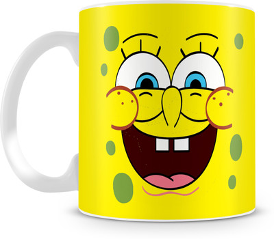 80% OFF on Saledart Spongebob Square Pants Two Happy Faces Ceramic Mug