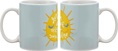 15% OFF on Artifa You Are My Sunshine Porcelain, Ceramic Mug 350 ml 15% OFF on Artifa You Are My Sunshine Porcelain, Ceramic Mug 350 ml