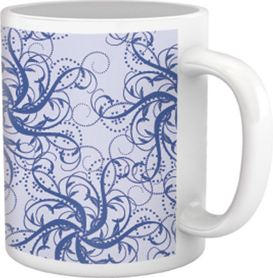 50% OFF on Tiedribbons Pure Vanity_Tru Concept_Vintage Embeded Pattern Ceramic Mug 325 ml
