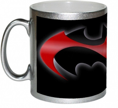 70% OFF on AMY Red And Black Batman Logo Coffee Ceramic Mug 325 ml