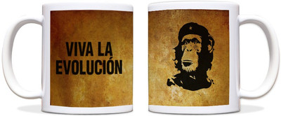 54% OFF on ShopMantra Viva La Evolution Black Ceramic Mug 300 ml